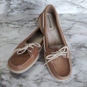 SPERRY TOP-SIDES tan flats size 5.5
